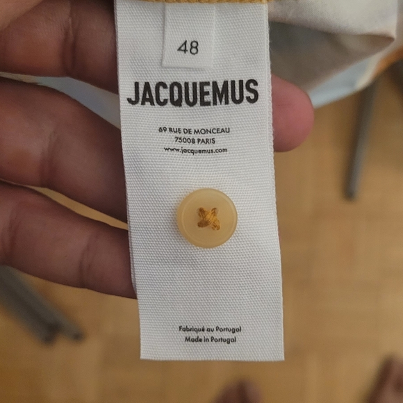 JACQUEMUS  Yellow 'La Chemise Simon' Shirt - Picture 2 of 8